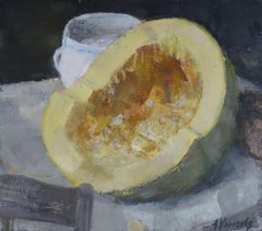 Still Life with Pumpkin. Oil on plywood on the underframe, 55x63 cm