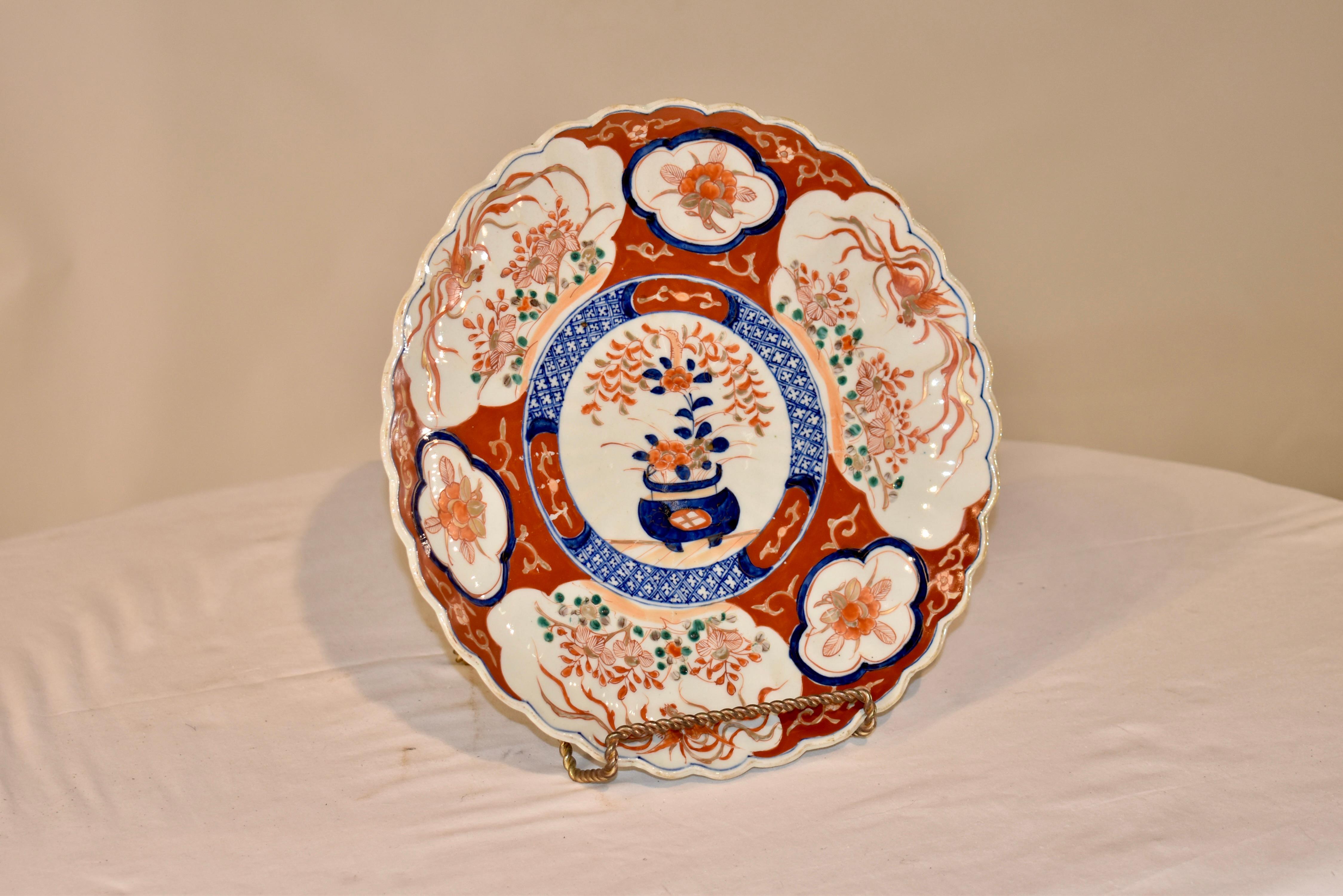 Japanese Imari Charger, Circa 1900 For Sale