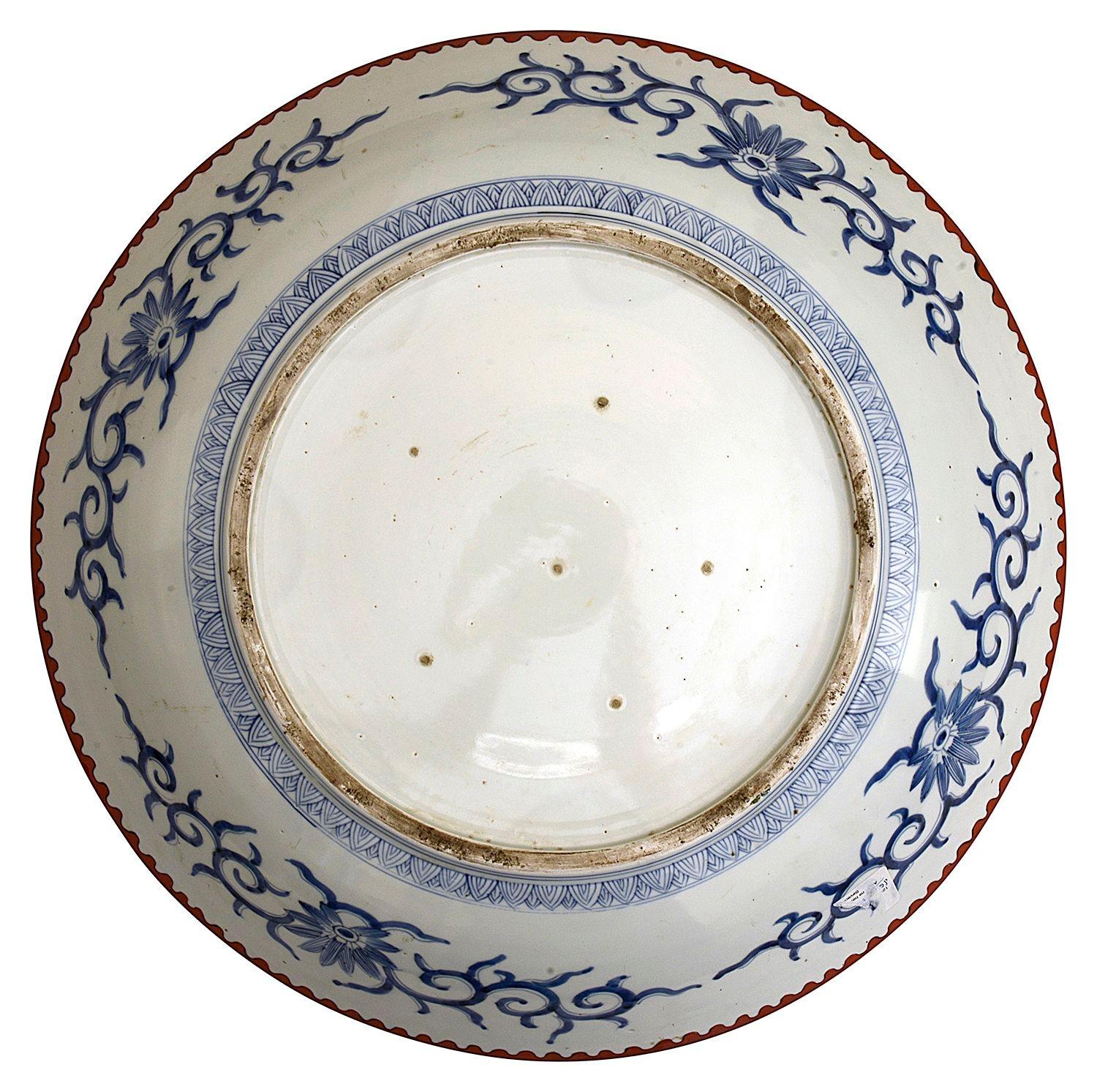 Peint à la main Chargeur Imari, japonais, vers 1890 en vente