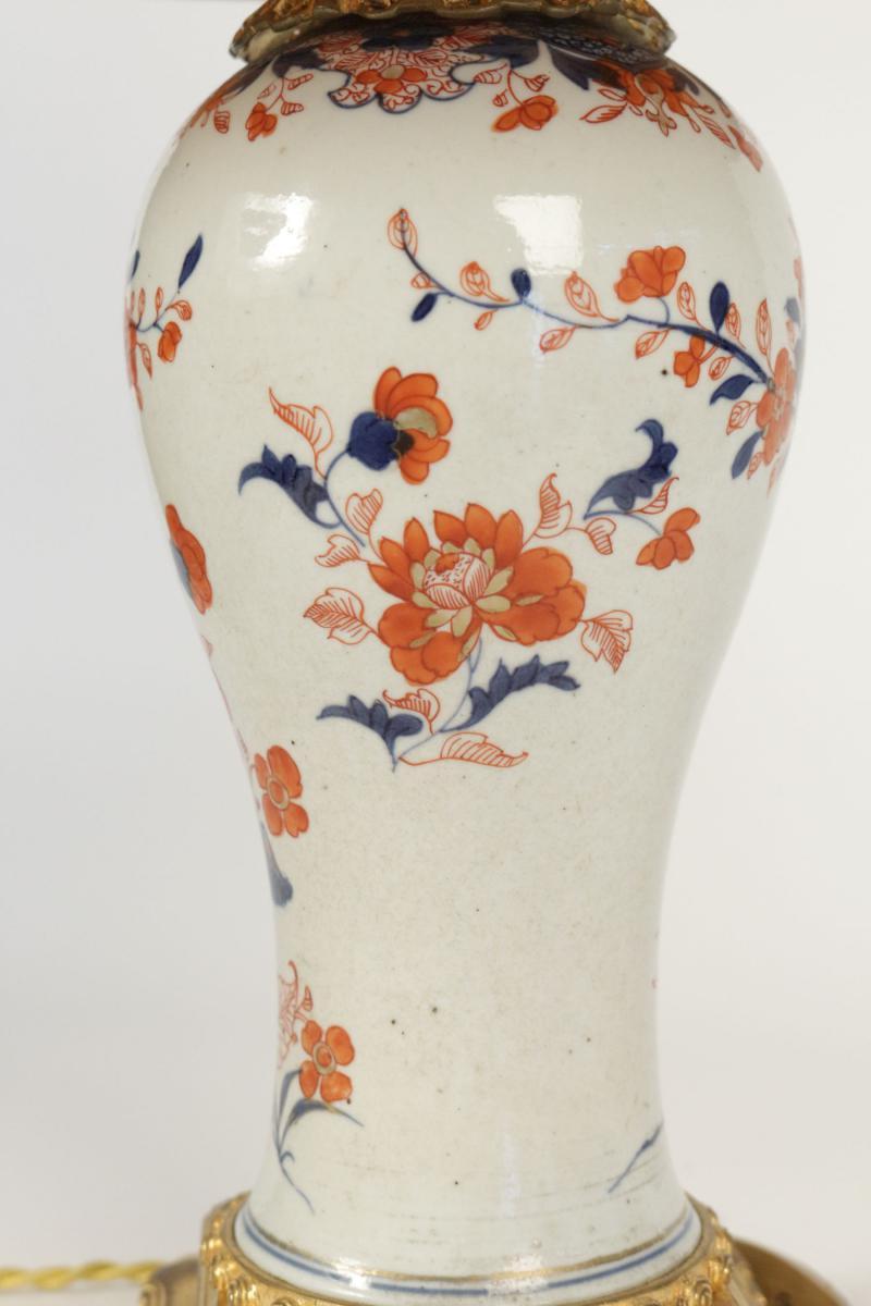 Gilt Imari China Porcelain Table Lamp
