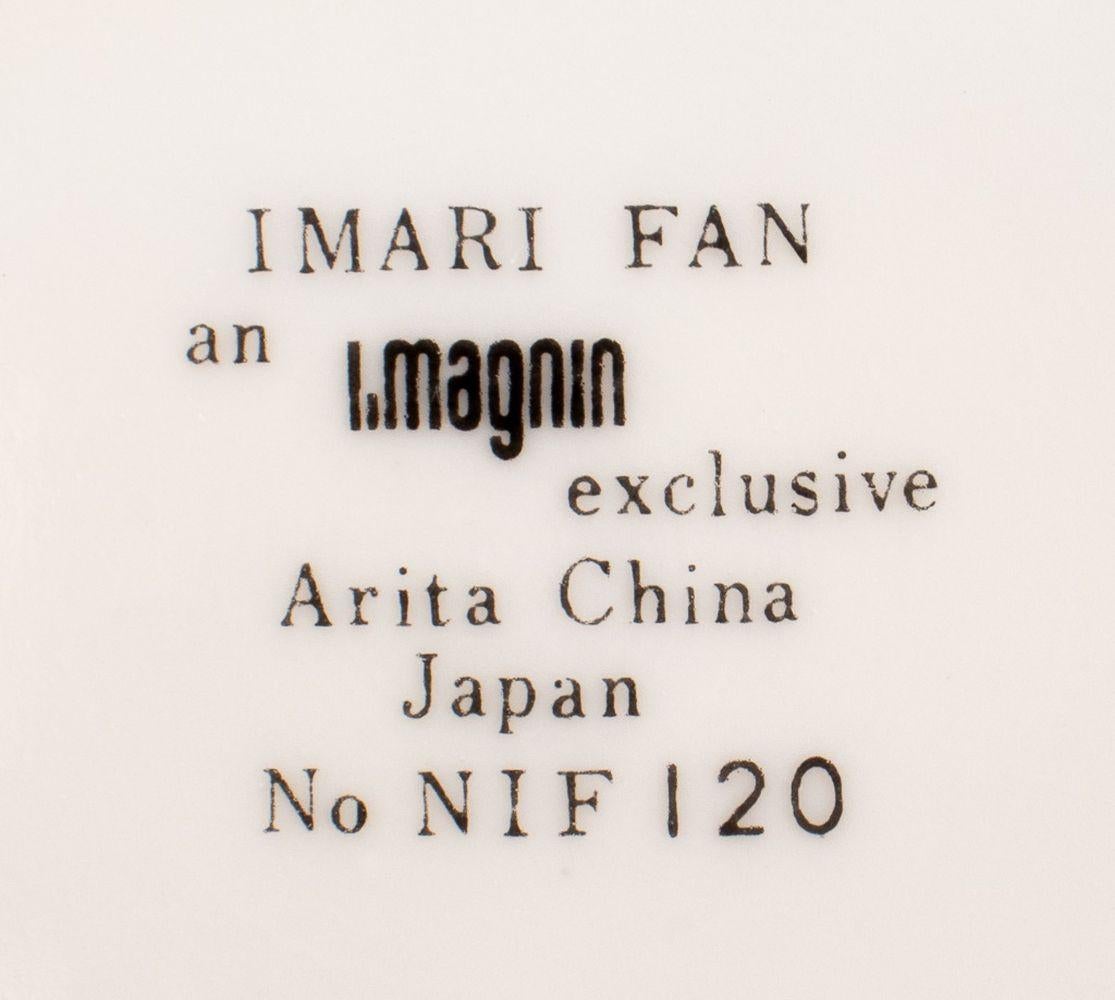 Imari Fan Arita Porcelain Dinner Service, 26 Pcs. For Sale 2