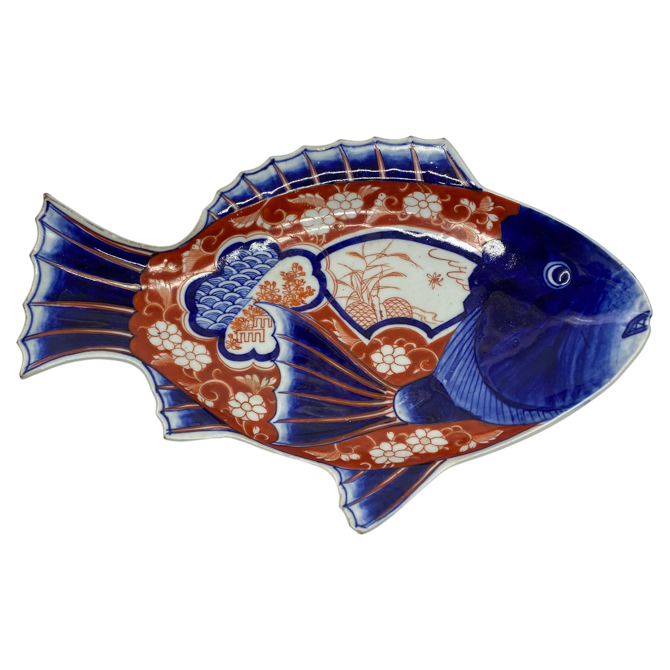 Imari Fish Serving Dish, Arita, Japan, C. 1890, Meiji Period