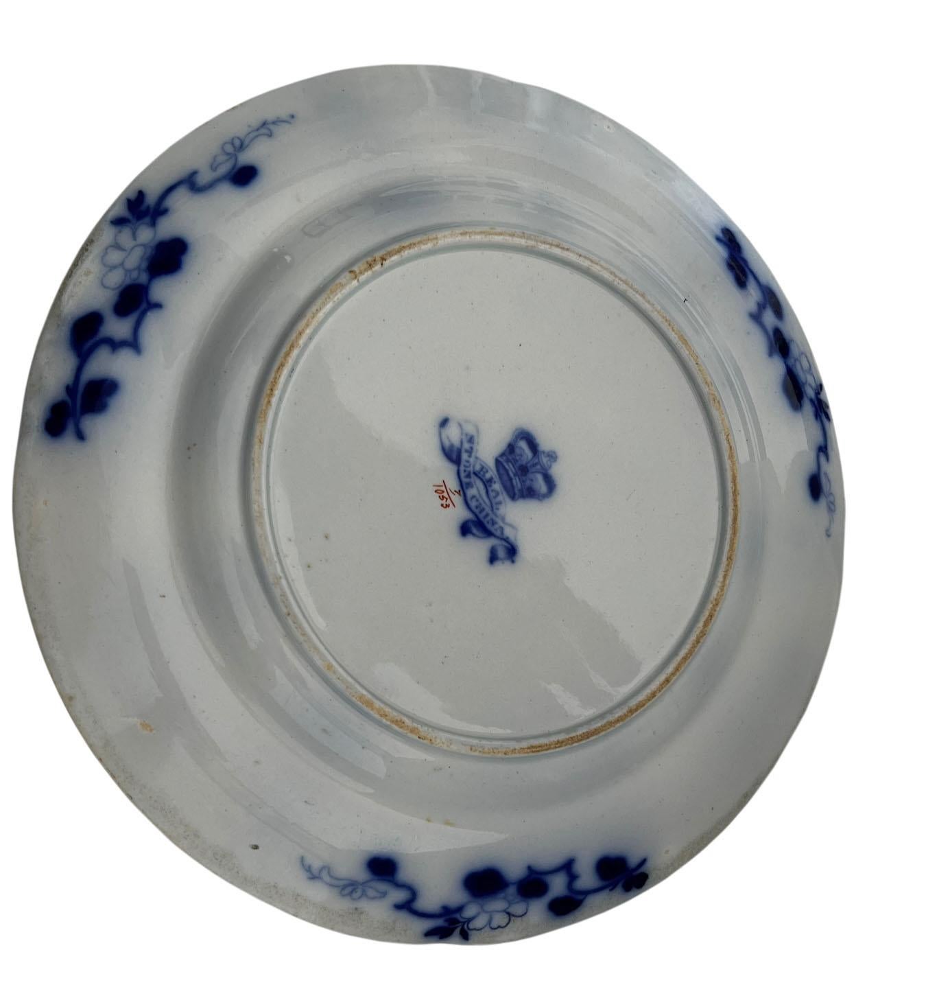 Imari iIronstone Plate By Hicks & Meigh  In Good Condition For Sale In Clearwater, FL