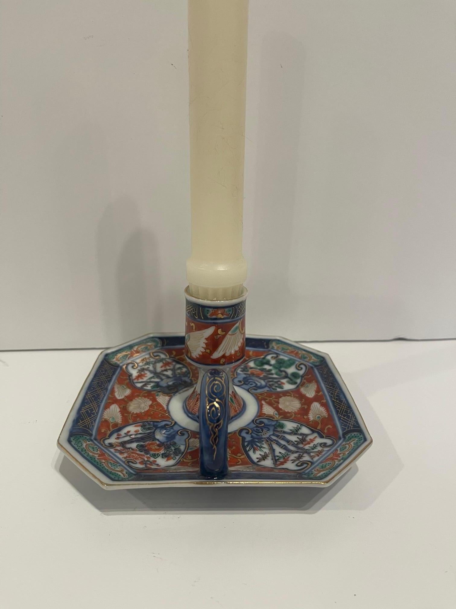 Imari Japanese Chamber Stick or Candlestick, 20th Century For Sale 1