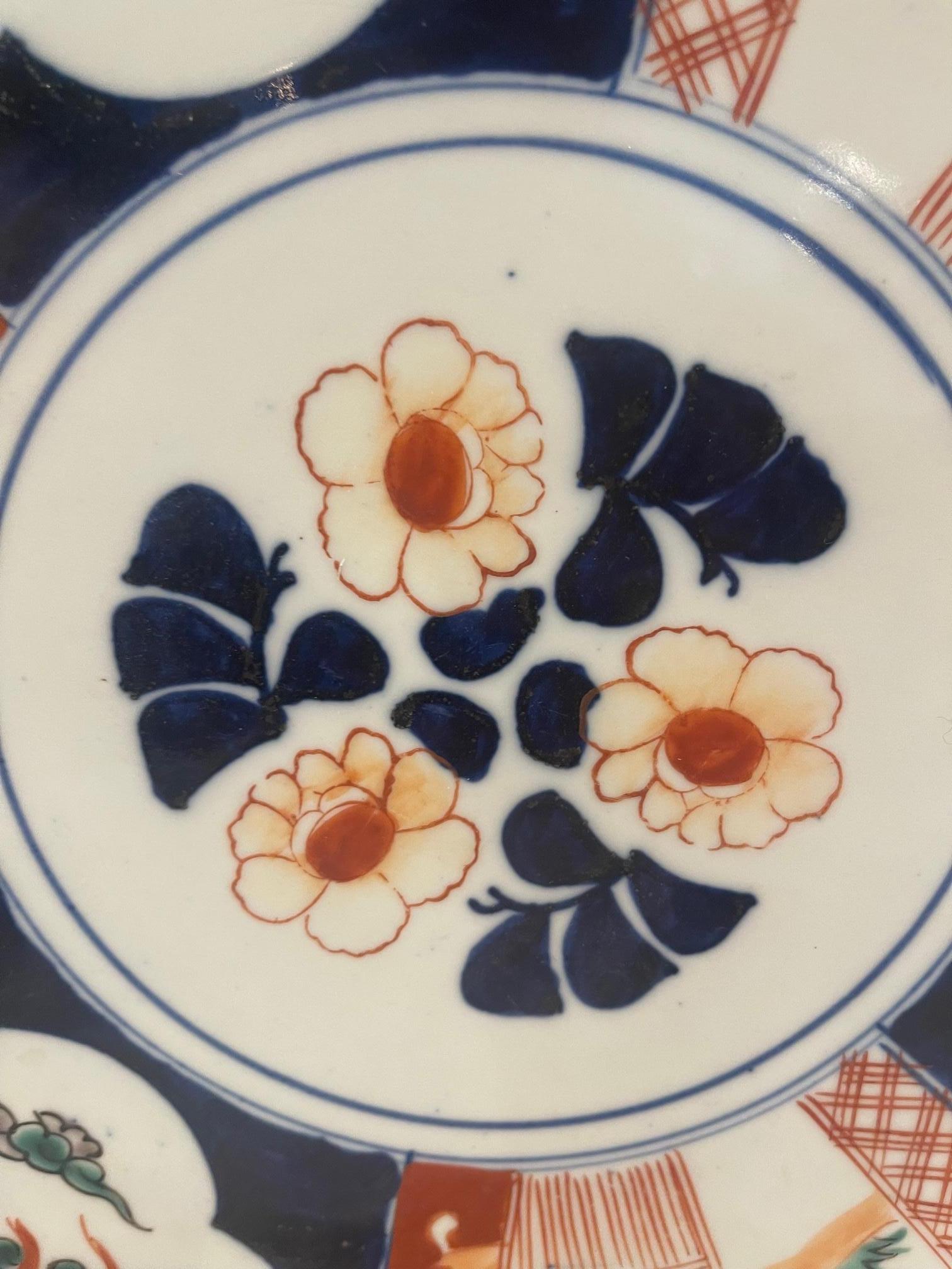 Imari Japanese Charger Porcelain Plate, 19th Century For Sale 2