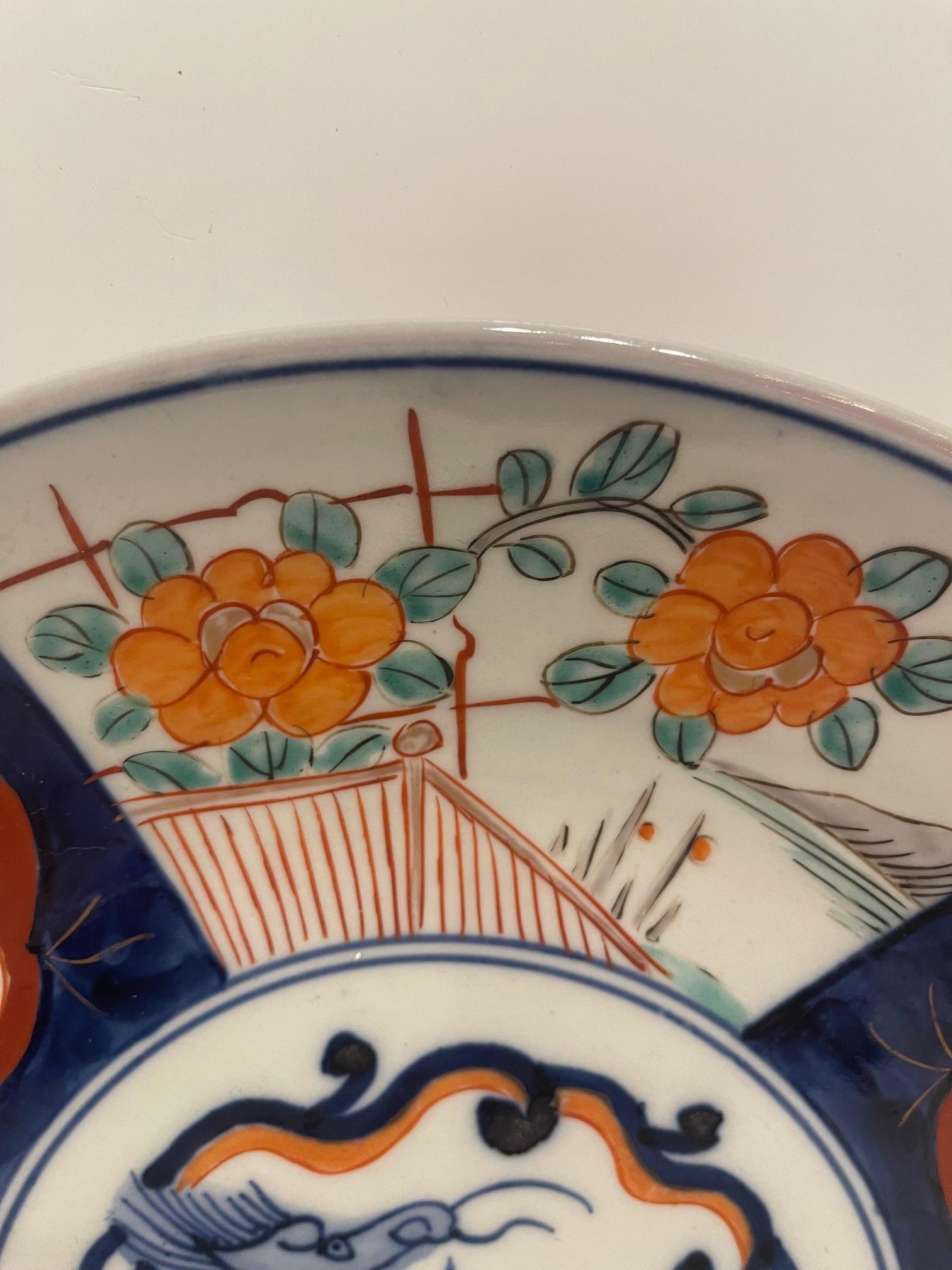 Imari Japanese Charger Porcelain Plate, 19th Century 4