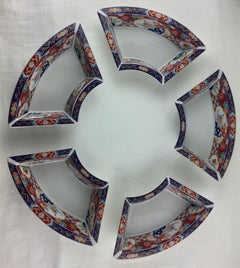 Imari Octagonal Shaped Serving Dish Comprised of 5 Bowls