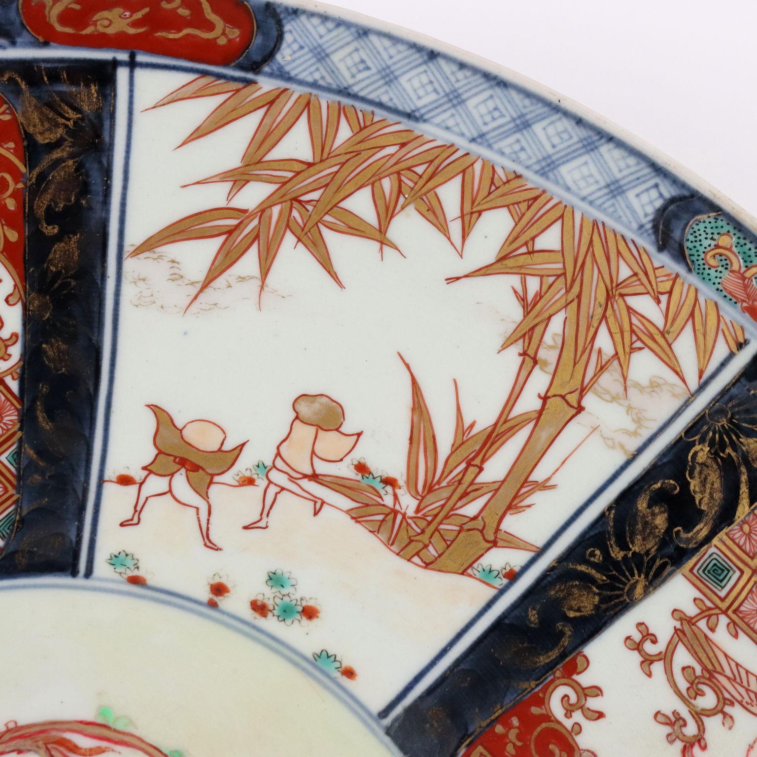 Japanese Imari Plate Porcelain Japan 20th Century, Japan Showa period, circa 1930