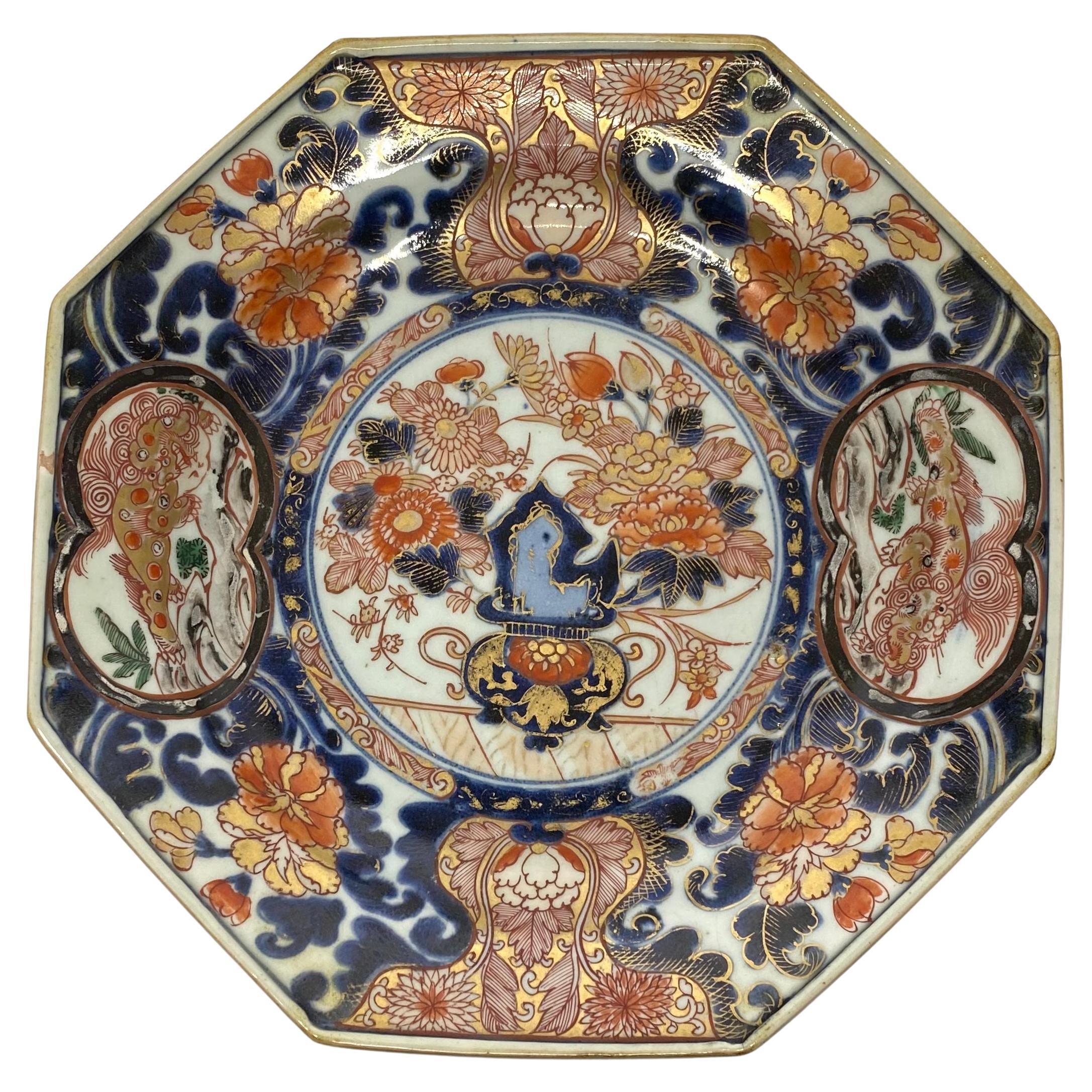 Imari Porcelain Dish, Arita, Japan, circa 1700, Genroku Period