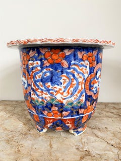 Imari Porcelain Flower Pot 19th Century