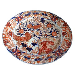 Imari porcelain oval serving dish - Japan, 18th century