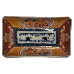 Imari Porcelain Small Oblong Serving Bowl, 19th Century