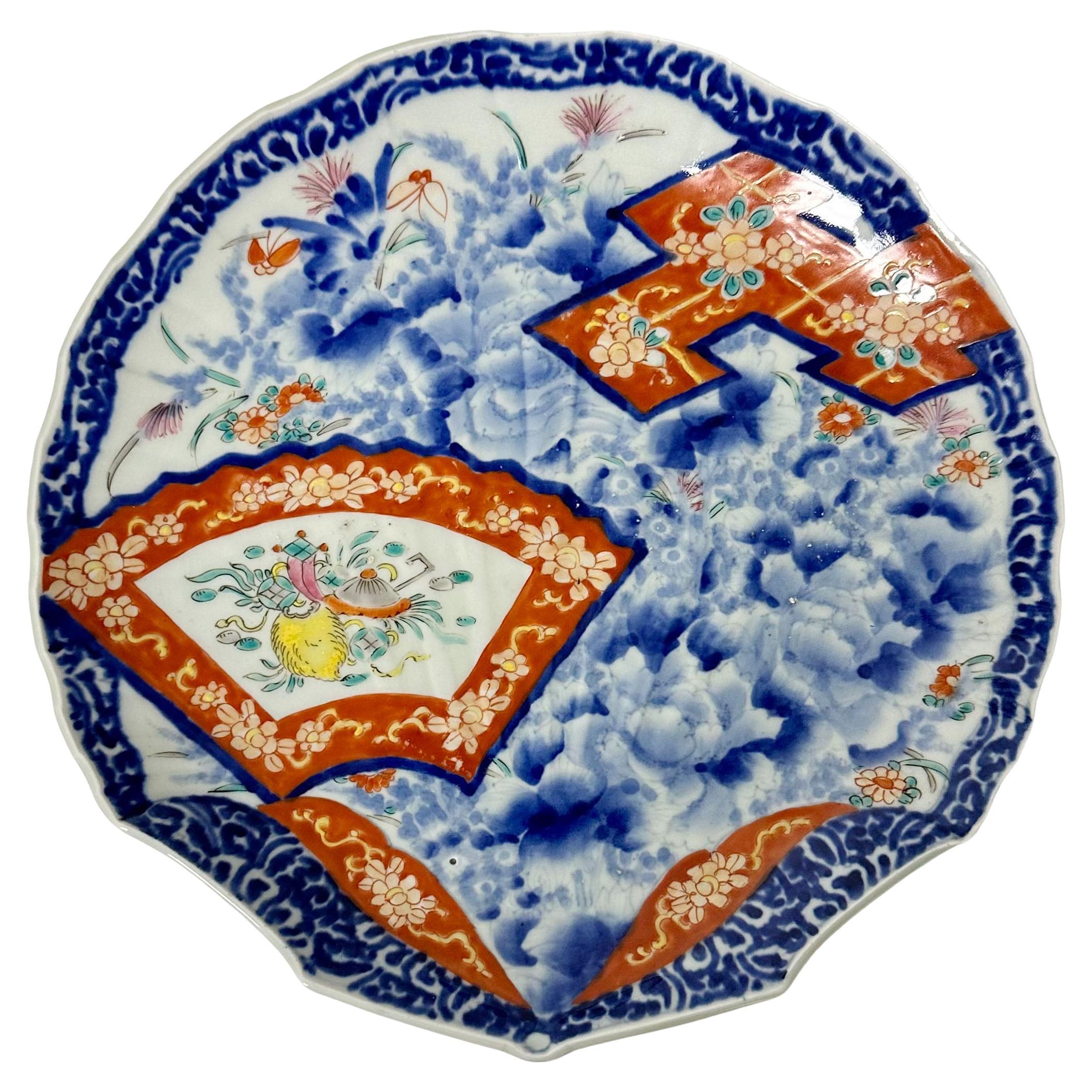 Imari Scalloped Plate For Sale