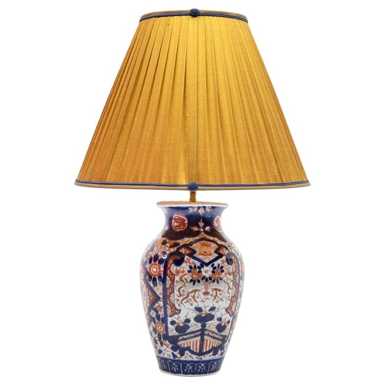 Imari Vase Mounted as a Lamp, End of the 19th Century For Sale
