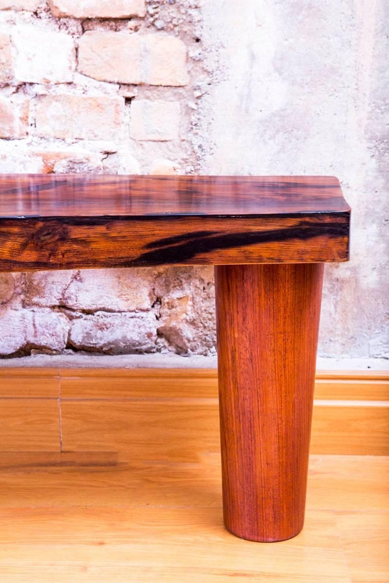 "Imbuia" Bench in Imbuia Wood, Woodworking and contemporary Brazilian