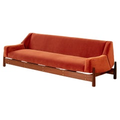 Canapé en bois Imbuia, Design/One brésilien par Móveis Cimo, Mid-Century Modern, 1960s