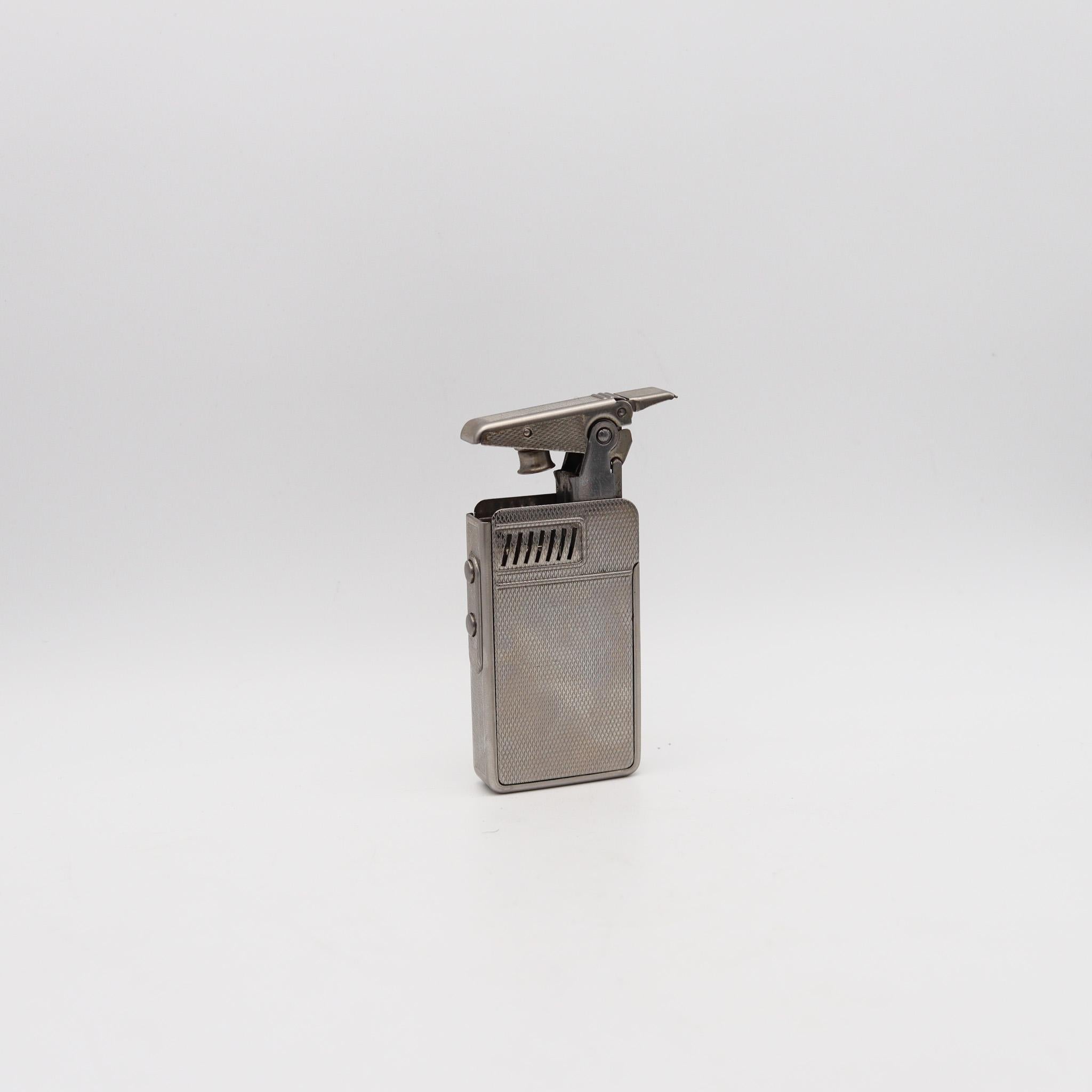 IMCO 6300 Primex 1953 Julius Franz Meister Petrol Lighter Chromed Steel In Box For Sale 4