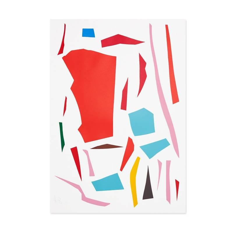 Imi Knoebel Abstract Print - Messerschnitte (Knife Cuts), Large Silkscreen, Minimalism, Abstract Art