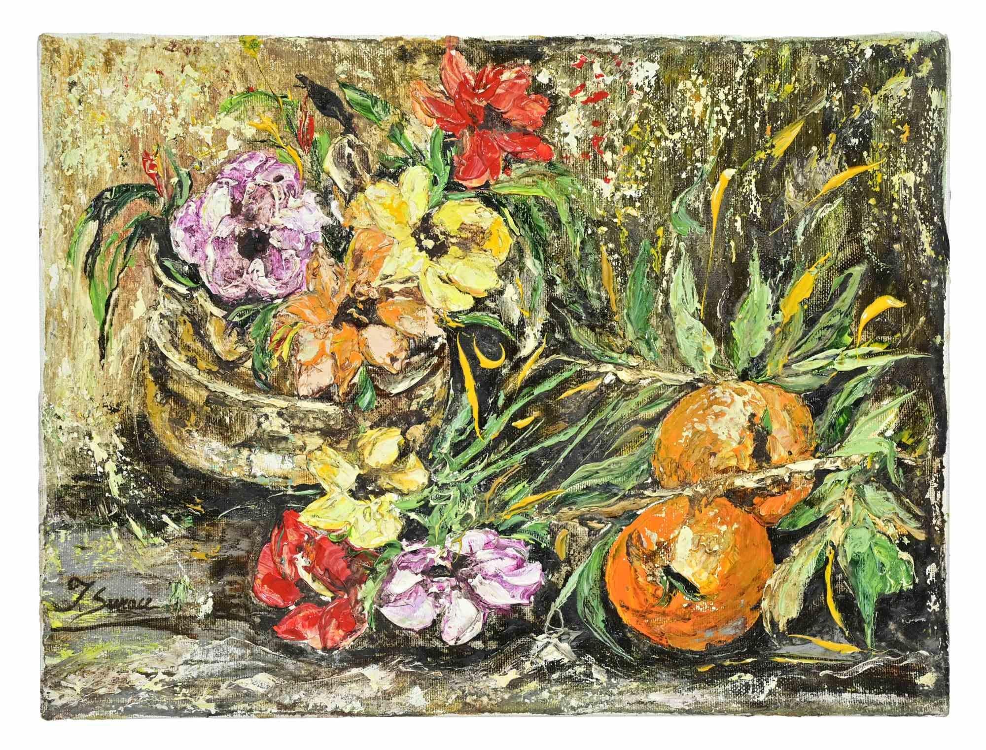 Still Life - Oil Paint by Immacolata Surace - 2000s For Sale 1