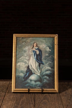 "Immacolata Concezione  Quadro After-Murillo incorniciato Olio su Tela
