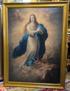 Immaculate Conception, large-format, Spanish School, oil on canvas, 19th century