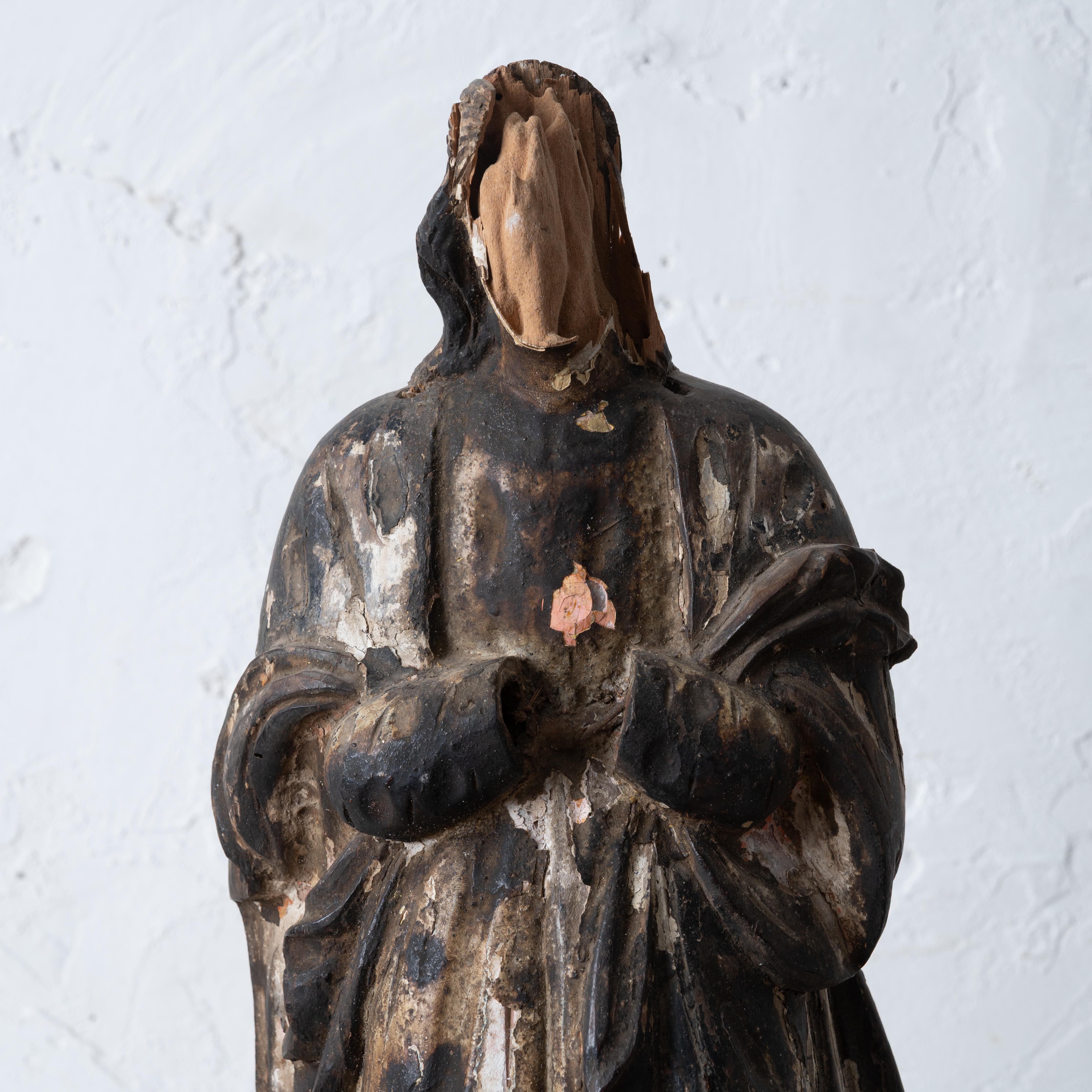 Policromo Santos dell'Immacolata Concezione, 18° secolo in vendita