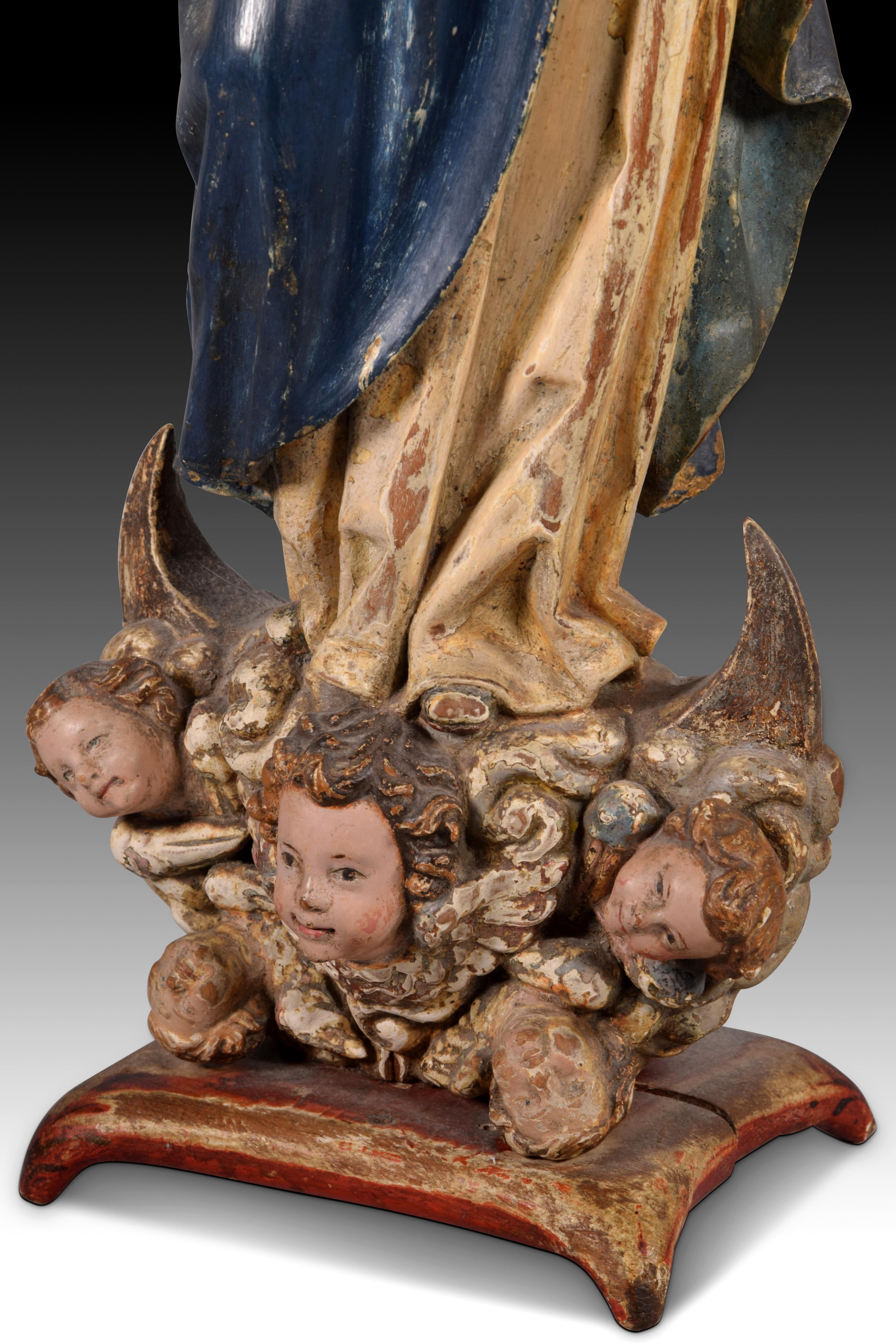 18th Century and Earlier Immaculate Conception, Wood, Spain, 18th Century