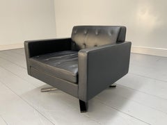 Immaculate Poltrona Frau “Kennedee” Armchair in Black “Pelle Frau SC” Leather