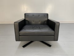 Immaculate Poltrona Frau “Kennedee” Armchair in Black “Pelle Frau SC” Leather