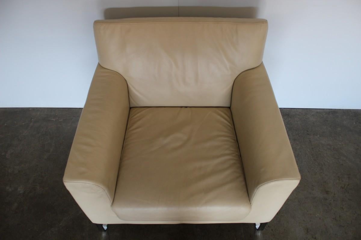 Immaculate Sublime Walter Knoll “Morgan 465” Armchair in Cream Leather  In Good Condition For Sale In Barrowford, GB