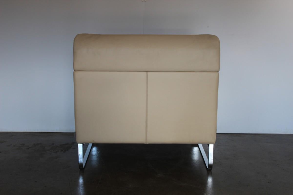 Immaculate Sublime Walter Knoll “Morgan 465” Armchair in Cream Leather  For Sale 1