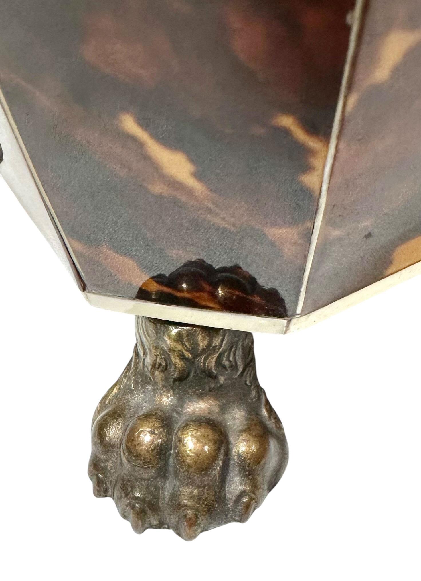 Immaculate Tortoiseshell Tea Caddy For Sale 10