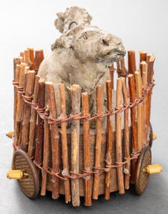 Sculpture de bouchons à double taureau Immi