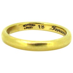 Immotus Tiffany & Co. Yellow Gold Wedding Band Ring