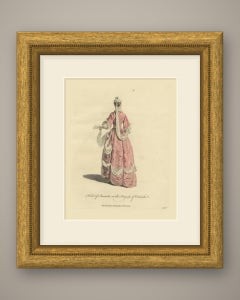 Imoinda in the Tragedy of Oroonoko, Back View, Georgian Stage, Jefferys 1757