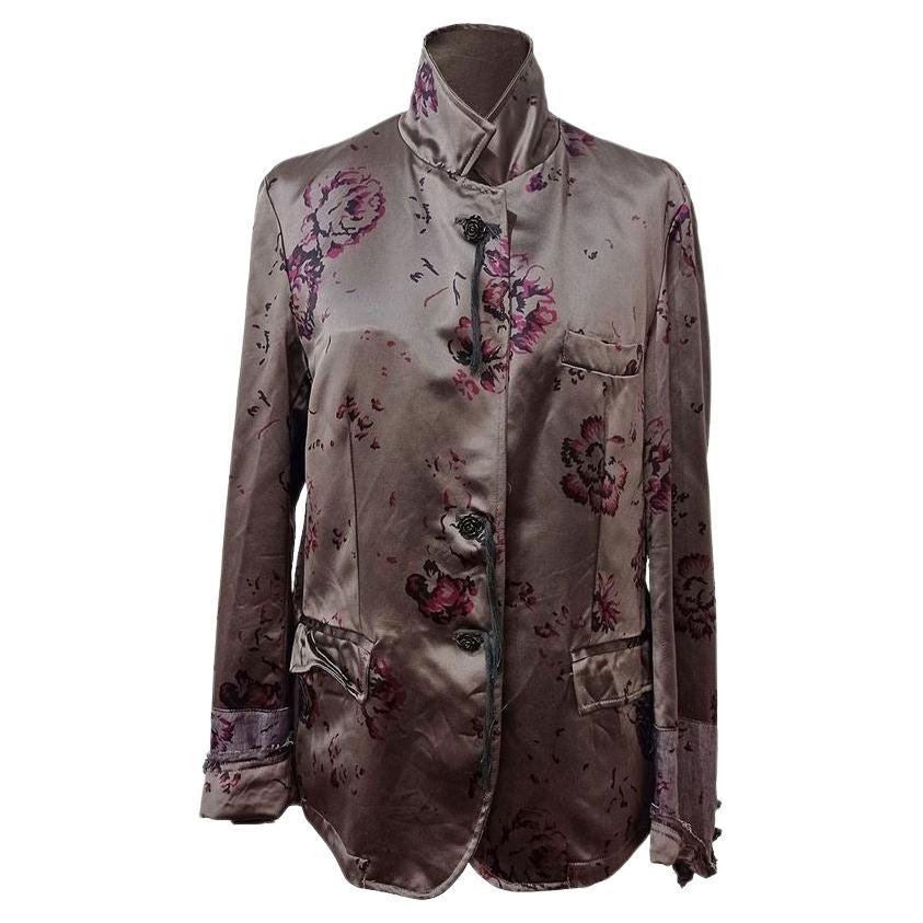 Imp of the roses Floral jacket size 46 For Sale