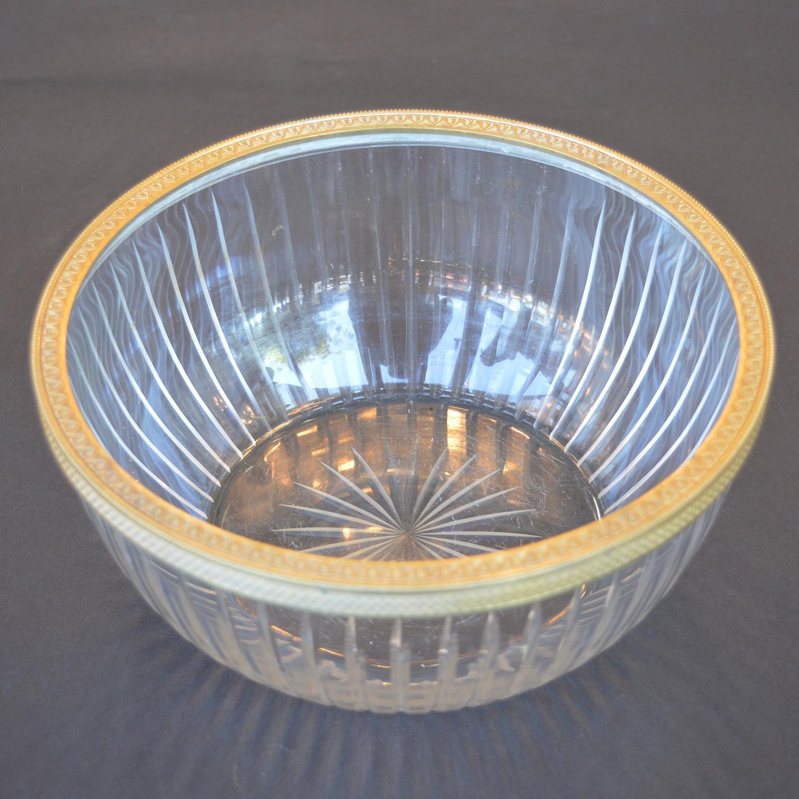 Français Centre de table français audacieux du 19ème siècle avec verre audacieux, années 1880 en vente