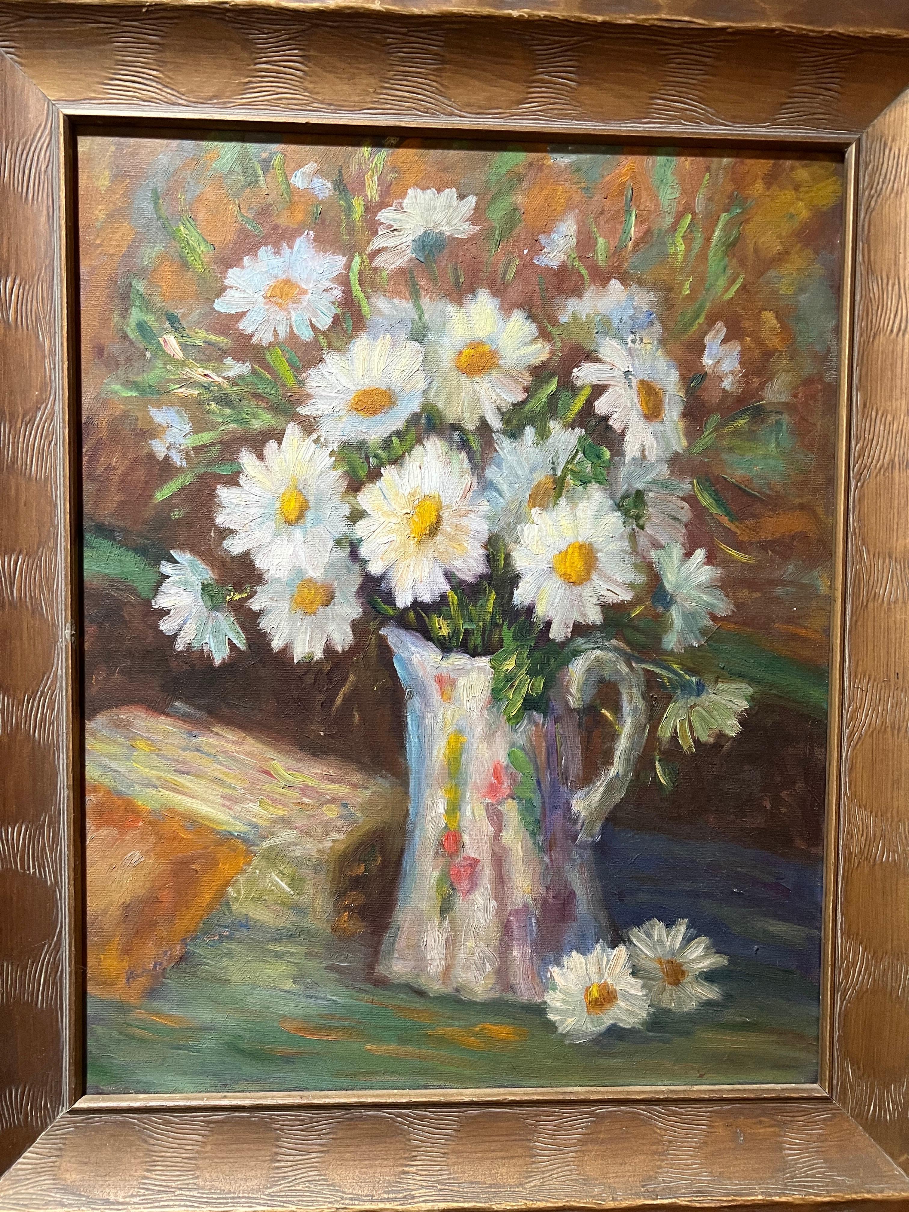 Impressionistisches Impasto-Gemälde von Zitronen im Stil von Van Gogh (Arts and Crafts) im Angebot