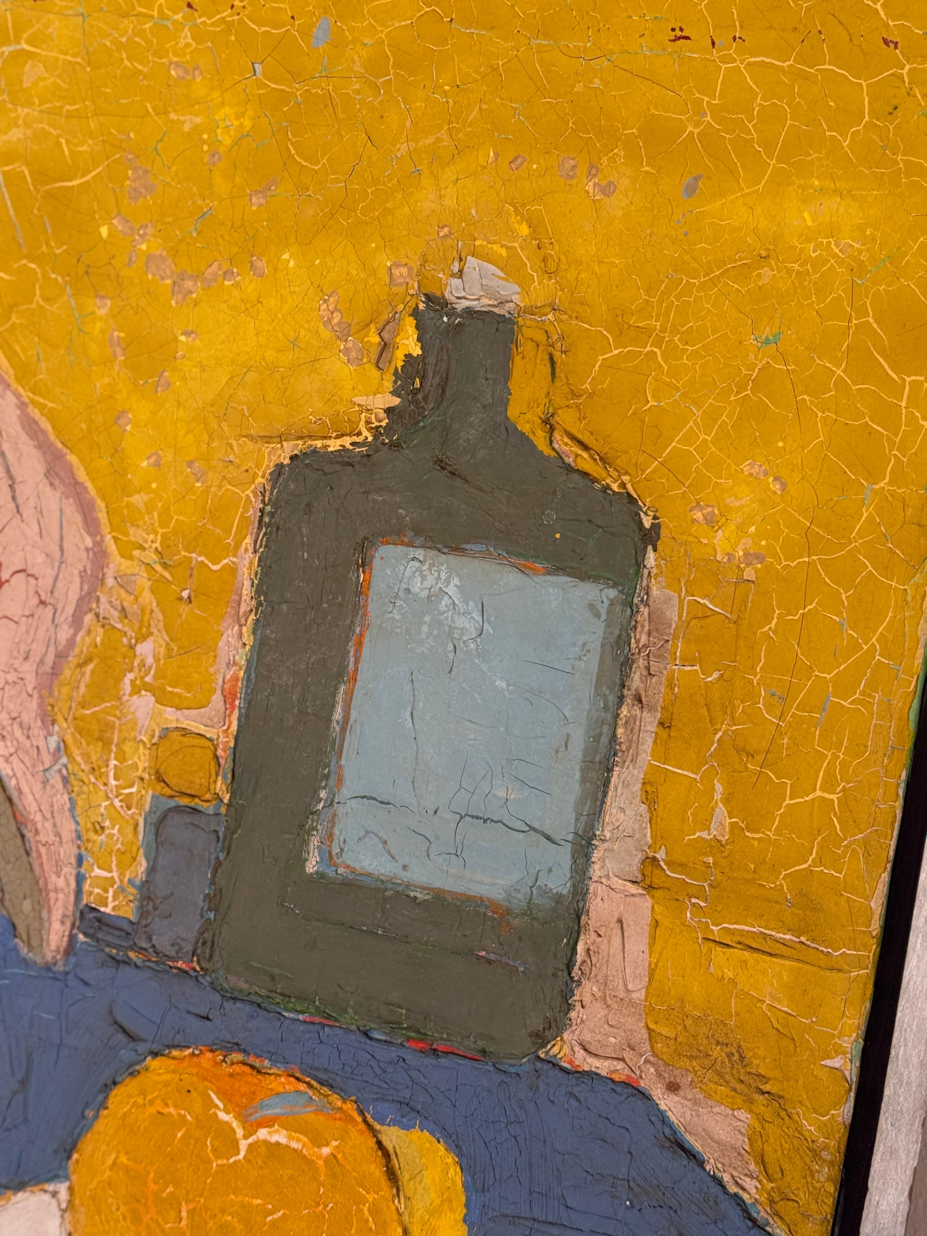 Impasto Stillleben Öl auf Leinwand im Angebot 6