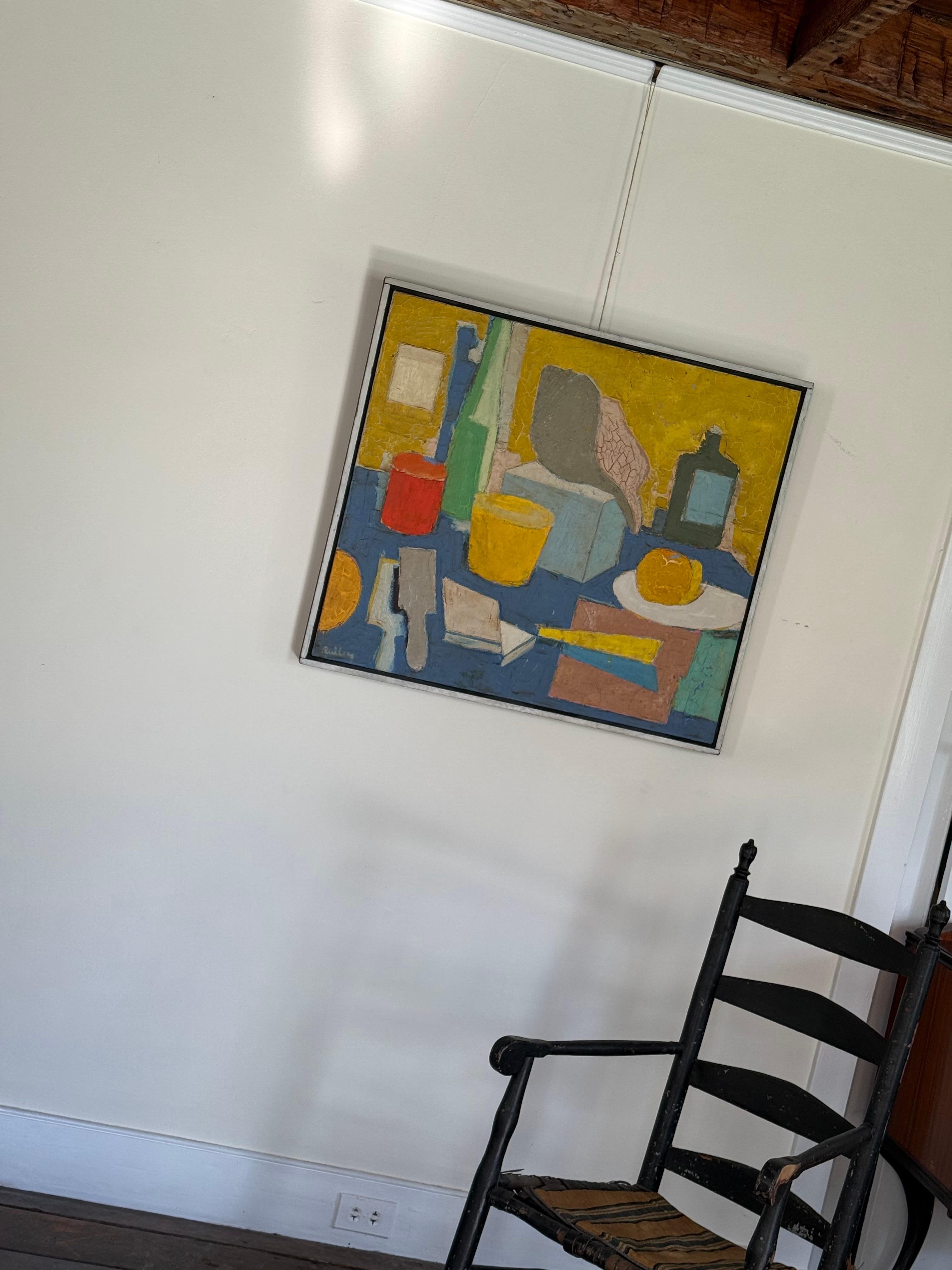 Impasto Stillleben Öl auf Leinwand (amerikanisch) im Angebot
