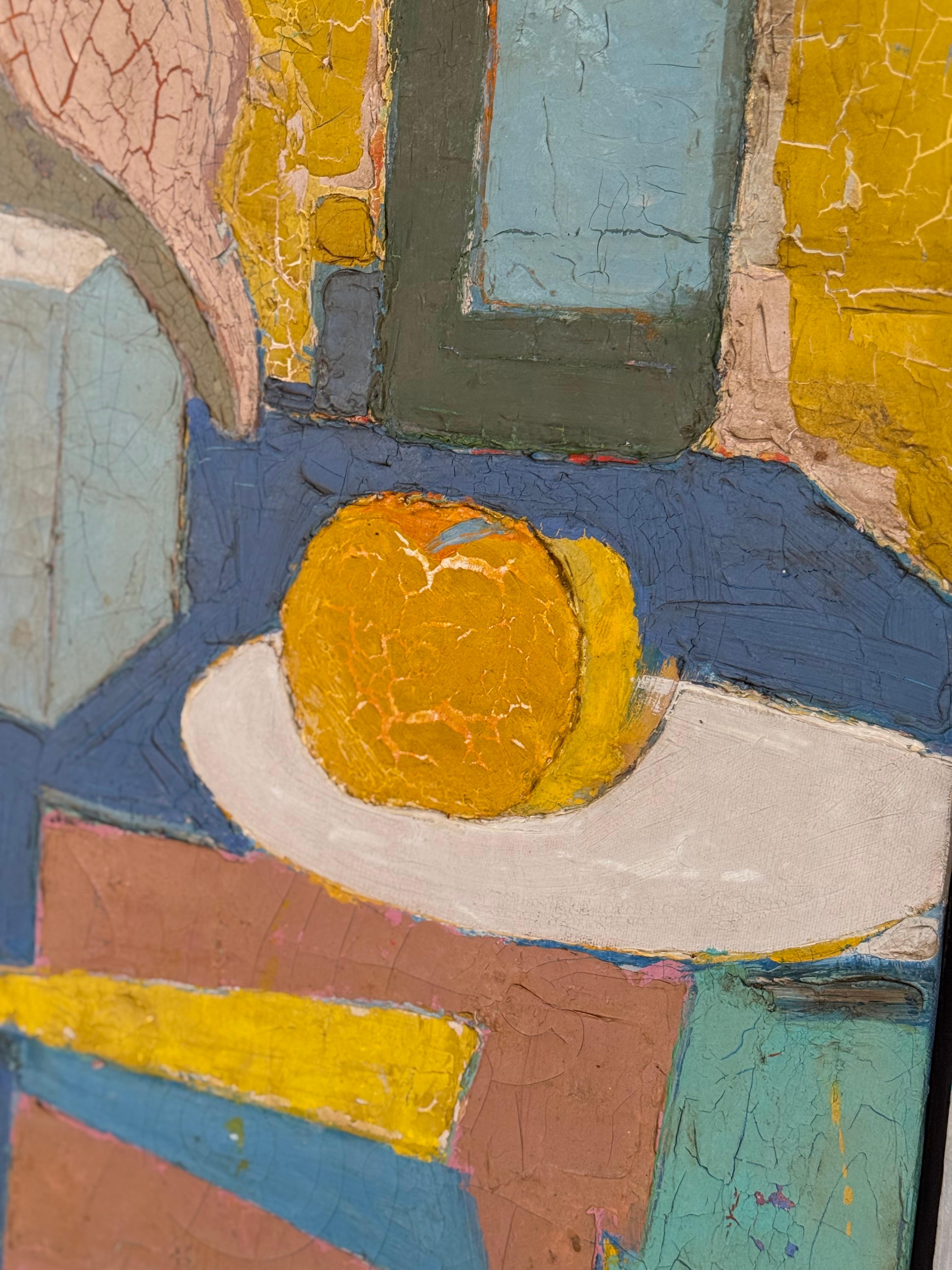 Impasto Stillleben Öl auf Leinwand im Angebot 3