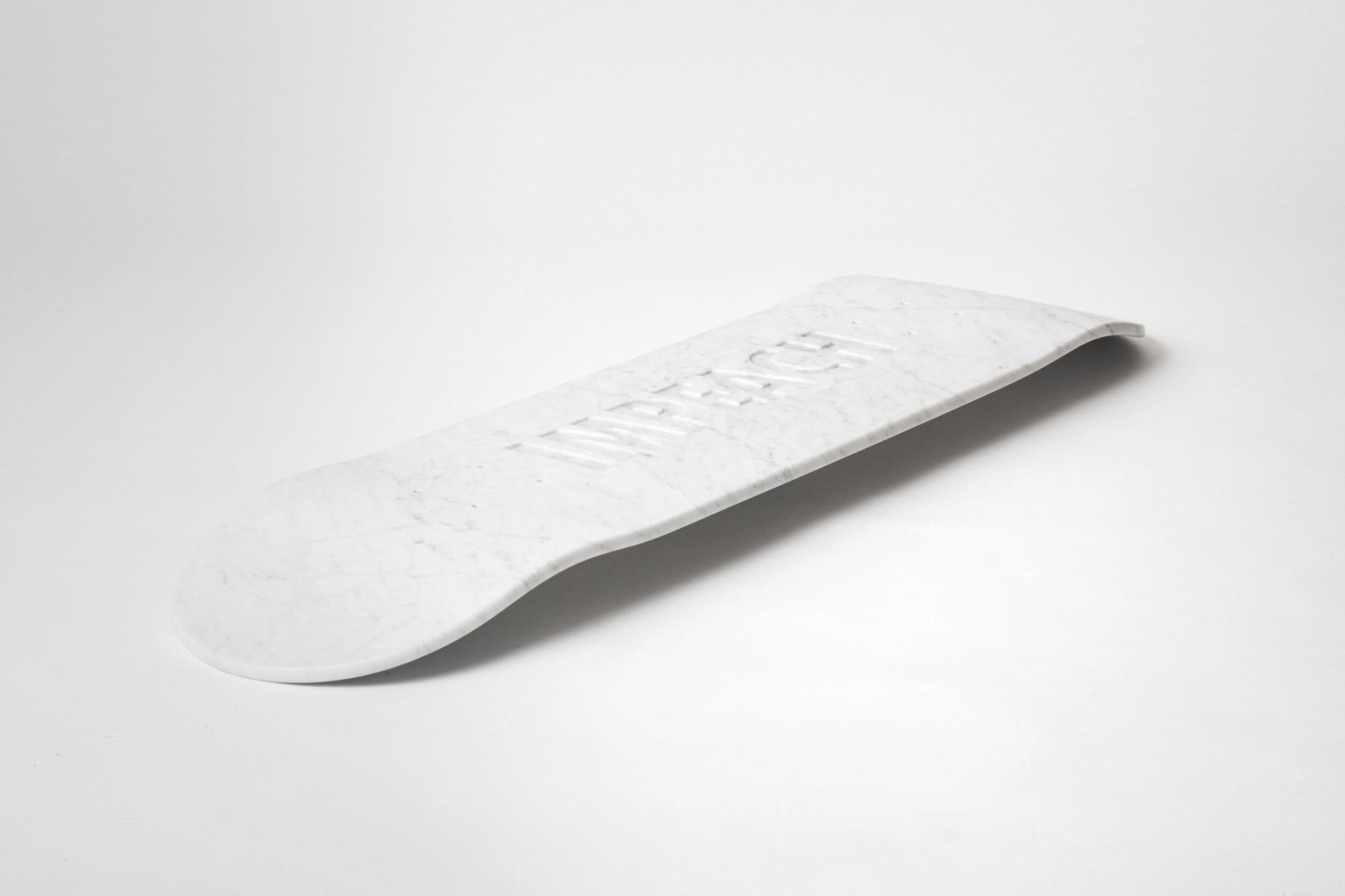 Belgian Impeach 'Marble' Skateboard Deck by Jenny Holzer