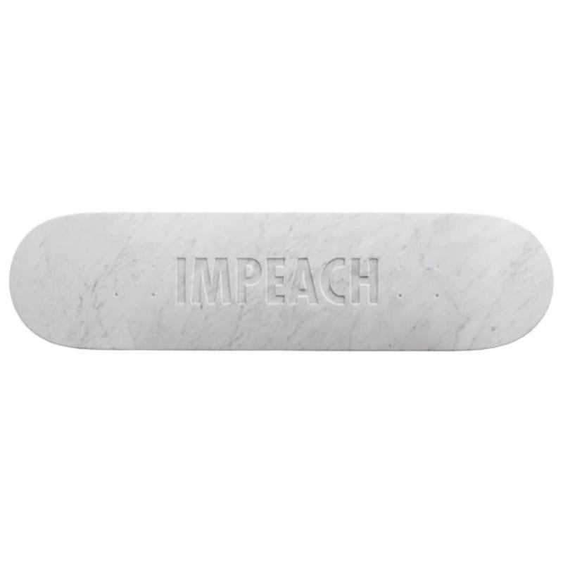 Impeach 'Marble' Skateboard Deck by Jenny Holzer