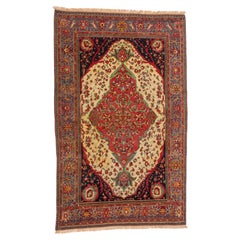 Impeccable Artistic Antique Ferahan Sarouk, 1880