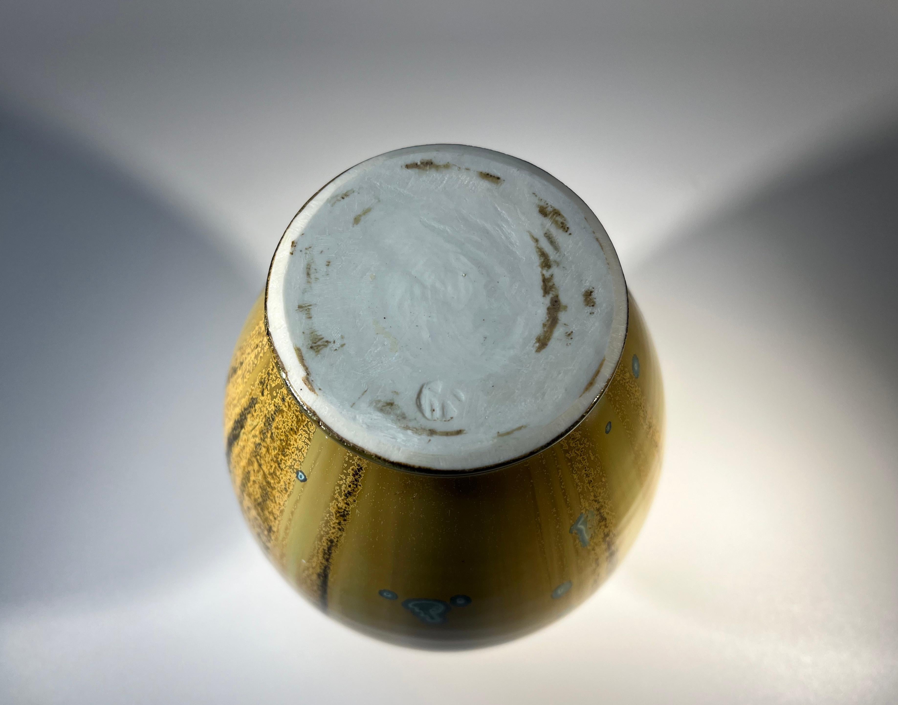 Impeccable Crystalline Glaze Studio Pottery Vase By Maurice Young Sussex England 6