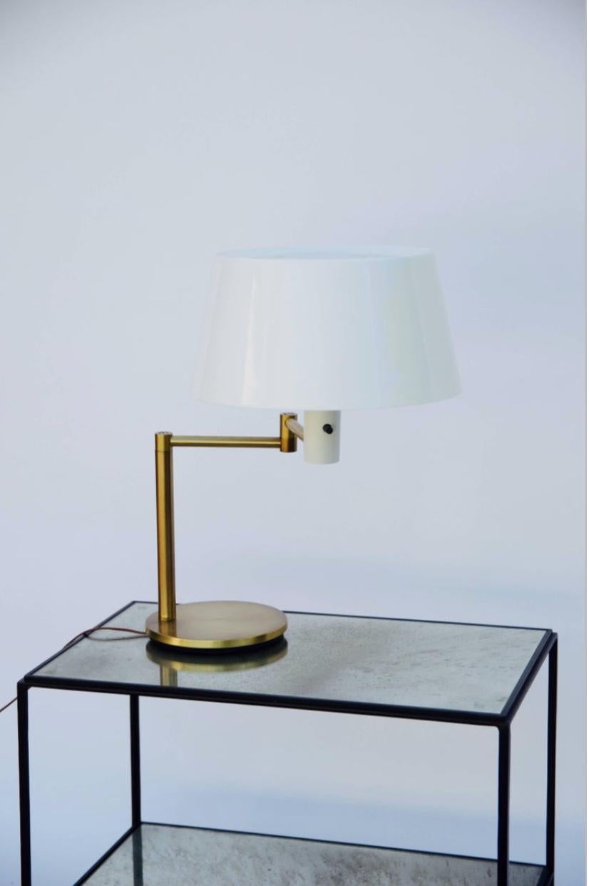 Mid-Century Modern Impeccable lampe d'étude à bras extensible Lumilux de Gerald Thurston pour Lightolier en vente