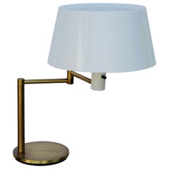 Used Impeccable Extendable Arm Lumilux Study Lamp by Gerald Thurston for Lightolier