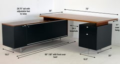 Impeccable George Nelson Floating Desk with Return