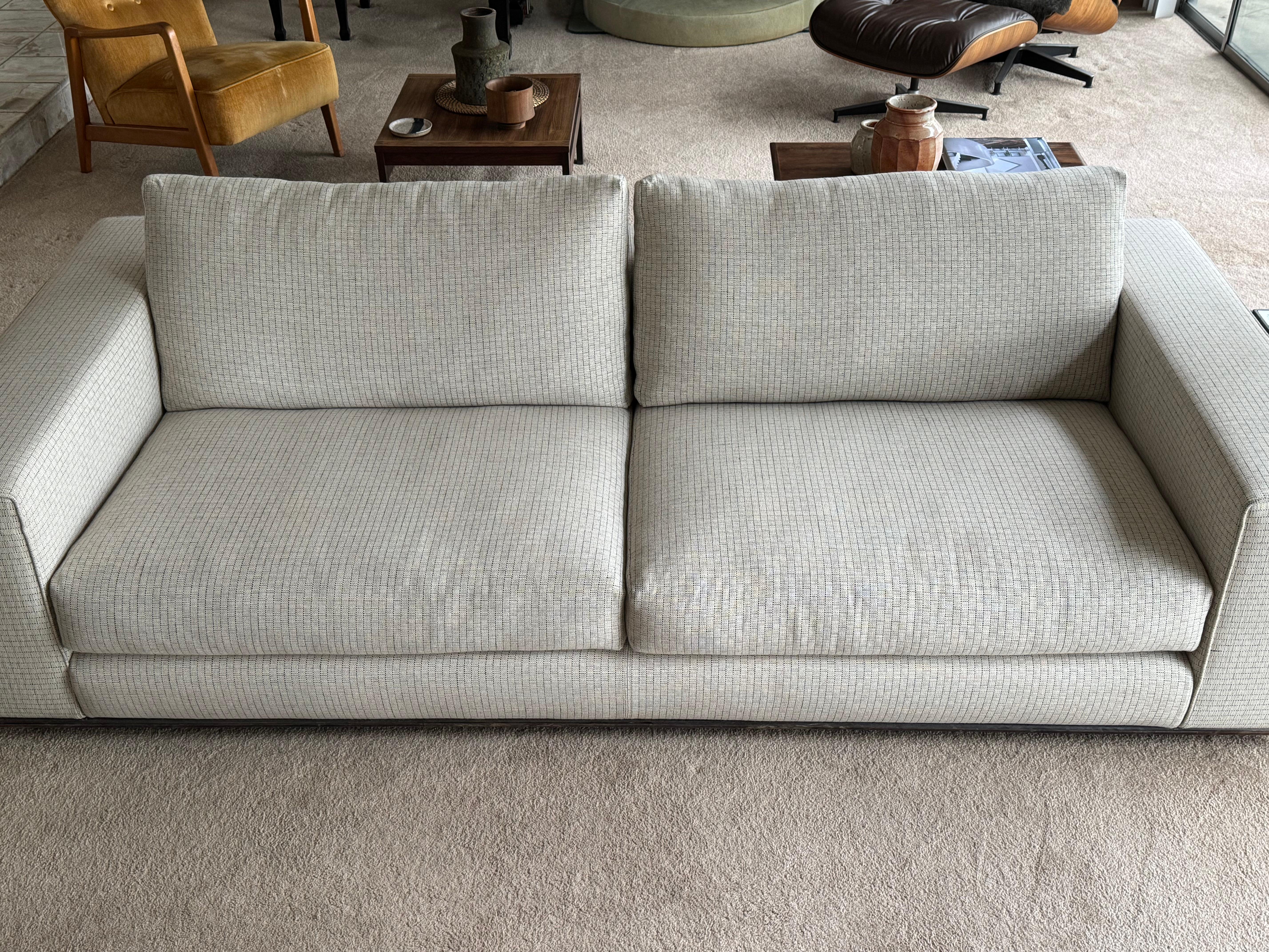 Plated Impeccable Hamilton Sofa by Rodolfo Dordoni for Minotti For Sale