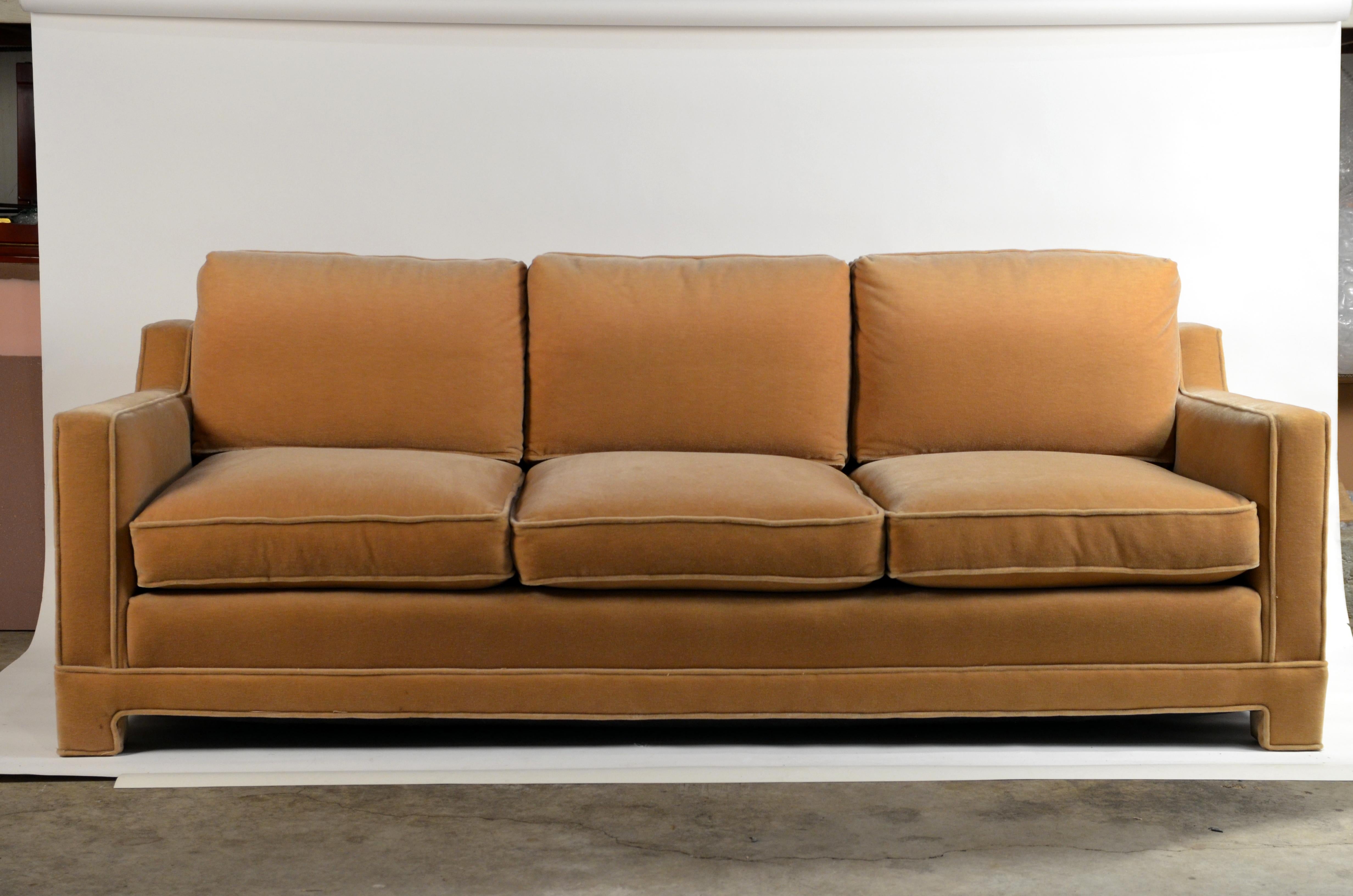 mohair velvet sofa